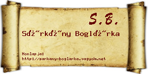 Sárkány Boglárka névjegykártya