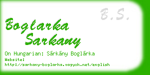 boglarka sarkany business card