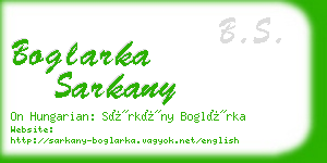 boglarka sarkany business card